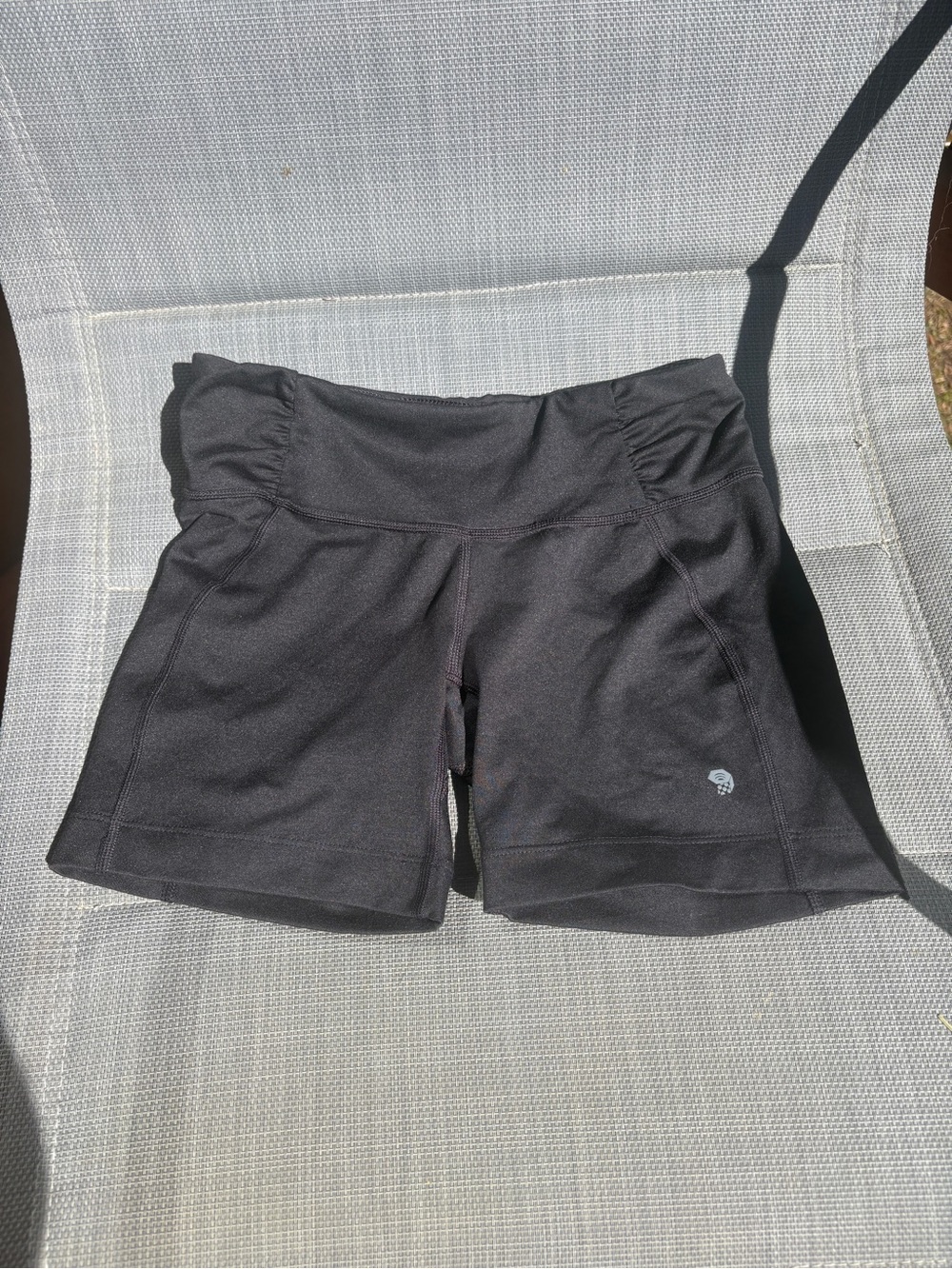 Women's Mountain Hard Wear Black Spandex Shorts- XS